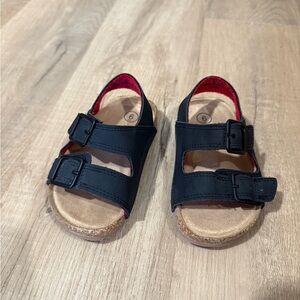 Cat & Jack Black and Red Toddler Sandal